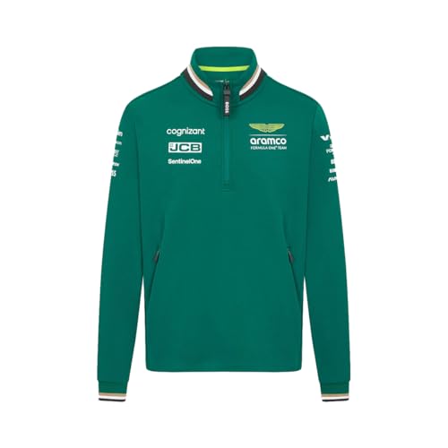 Image of Aston Martin F1 Team 2024 1/4 Zip Men - Green, S, Green, XS