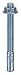 Wedge Anchor, Gr 5, 3/8 x3 3/4, PK50