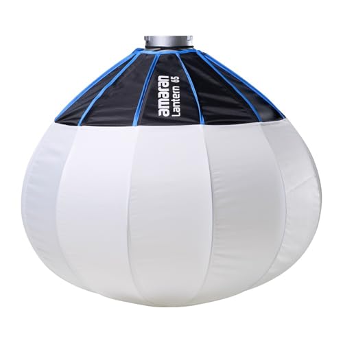 Amaran Lantern 65 Softbox 360 Soft Light Source Quick-Build Press Mount for Amaran COB Lights and Other Bowens Mount for 100d/200x/300c/150c/300x/300d