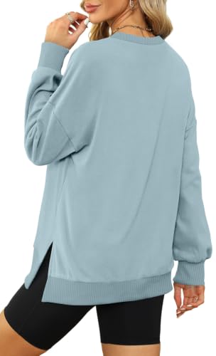 Image of XIEERDUO Womens Oversized Sweatshirts Pullover Casual Crewneck Long Sleeve Tops Comfy