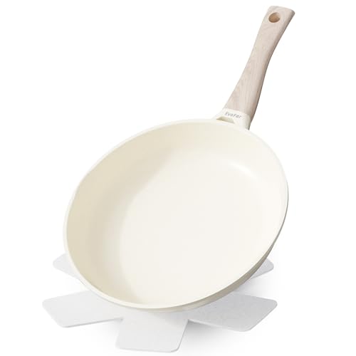 Image of EVOFAR Granite Frying Pan, 11 Inch Non Stick Frying Pans, Lightweight Nonstick Pans for Omelets & Eggs, PFOA & PFAS Free Non-toxic Cookware Chef