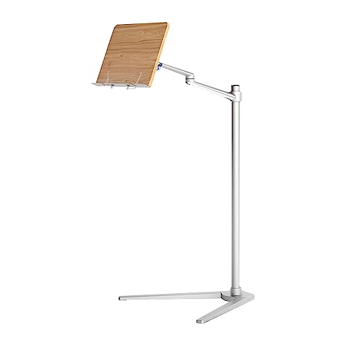 Soporte de suelo para libros y computadora portátil con ajuste de altura 2