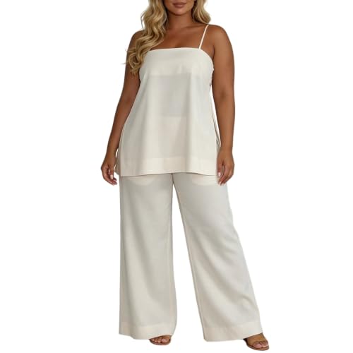 Ensemble 2 pièces en mousseline de soie anti-froissage pour tenue d'été et vacances sans repassage