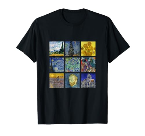 Vincent van Gogh Tableaux célèbres Tournesols Nuit étoilée T-Shirt