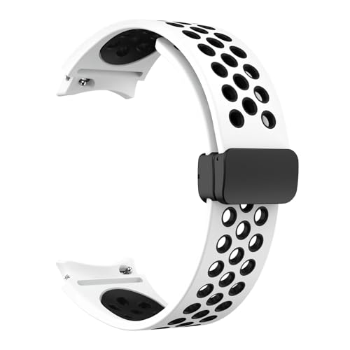 Bracelet silicone 20mm anti-transpiration sans espace pour montre Galaxy Watch 6 5 4