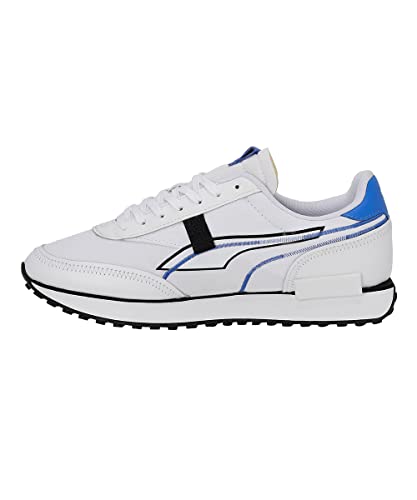 Image of Puma Unisex-Adult Future Rider Twofold Sneaker, White-Black, 7 UK