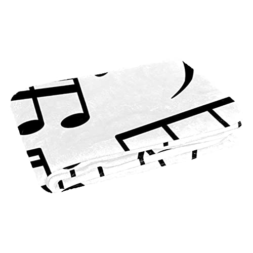 Couverture douce de qualité supérieure notes de musique lit et salon - 3