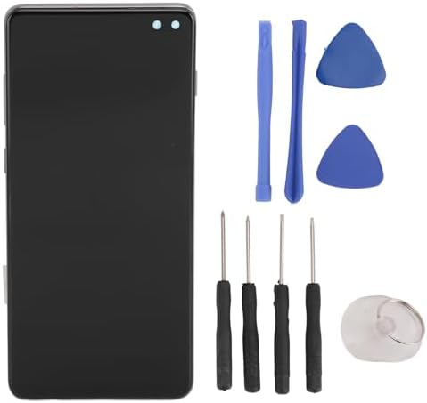 Cryfokt S10 PLUS LCD Touch Display Digitizer with Repair Tools LCD Screen Replacement Kit for Smartphone TFT Touch Digitizer LCD Display Assembly with Frame