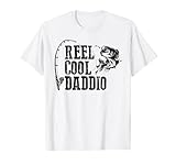 daddio fishing: reel cool daddio regalo divertente maglietta