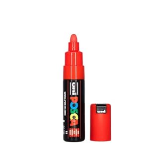 POSCA Marker mit breiter Rundspitze, rot