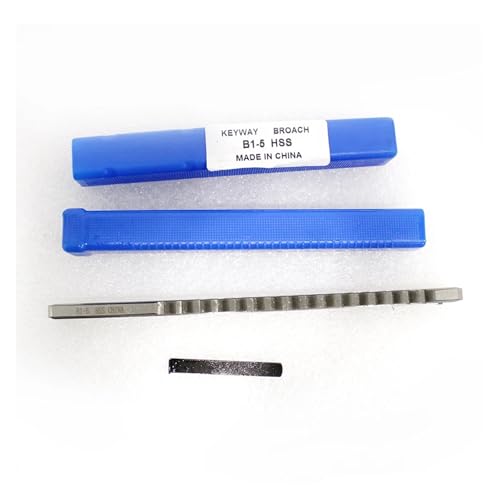 4mm 5mm B1 Push Type Keyway Broach High Speed Steel Keyway Tools for CNC Machine Lathe Precision Engineering(4mm and 5mm)