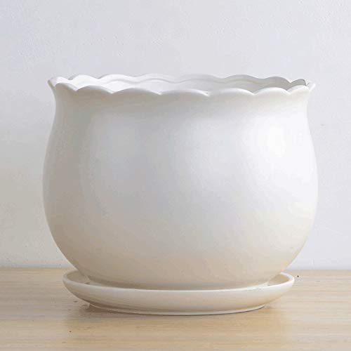 Pot de fleur en céramique géométrique YRYRYW pour plantes succulentes et décoration de maison