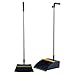 Dustpan with Broom Combo with Long Handle for Home Kitchen Lobby Floor Use Upright Stand Up Broom and Dustpan Set for Home