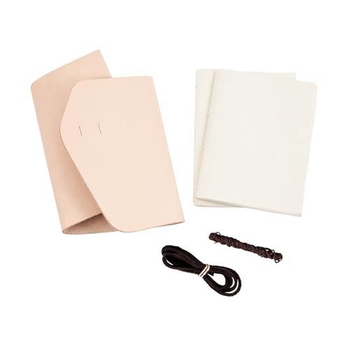 Carnet en cuir brun clair idéal pour vos carnets de voyage et notes - 3