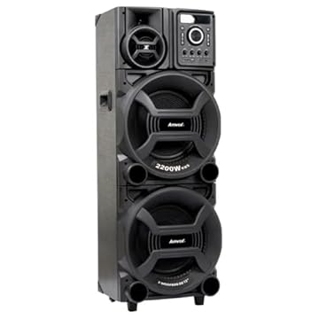 Amvox Caixa de Som Amplificada ACA 2201 Pesadão II - 2200W RMS, Bluetooth, Equalizador, USB