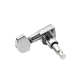 Musiclily Pro 6-en-ligne Scellées Dual Pin Mécaniques Set pour Squier Strat, Chrome - Les Beatles, Paul McCartney, John Lennon, RIngo Starr, George Harrison Musiclily Pro 6-en-ligne Scellées Dual Pin Mécaniques Set pour Squier Strat, Chrome – Image 6