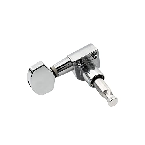 Musiclily Pro 6-en-ligne Scellées Dual Pin Mécaniques Set pour Squier Strat, Chrome - Les Beatles, Paul McCartney, John Lennon, RIngo Starr, George Harrison Musiclily Pro 6-en-ligne Scellées Dual Pin Mécaniques Set pour Squier Strat, Chrome – Image 7