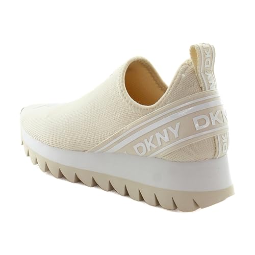 Image of DKNY Women's Abbi Knit Slip on Sneaker with Logo