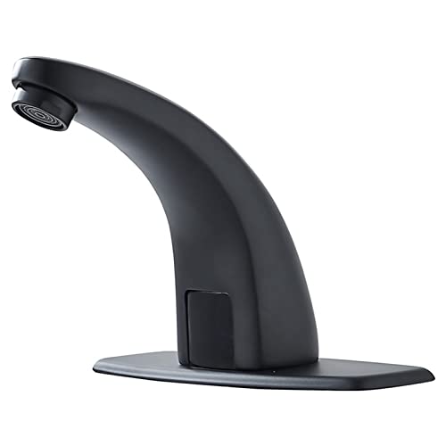 Mitigeur de capteur automatique noir et robinet de lavabo sans contact