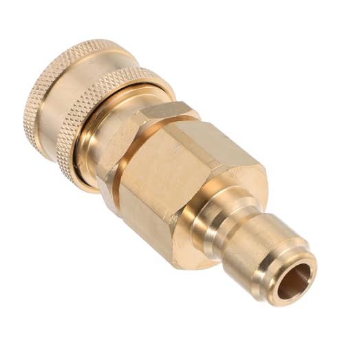 UPKOCH 2 Piezas Adaptador de Latón para Hidrolimpiadora Conector Giratorio Resistente Fácil Instalación para Lavado de Coches y Limpieza de Jardines