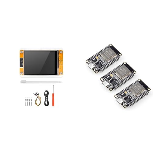 Image of ELEGOO ESP-32 Development Board and Display Bundle, USB C Controller 3PCS with 2.8‑inch Touch Screen, Compatible with Arduino