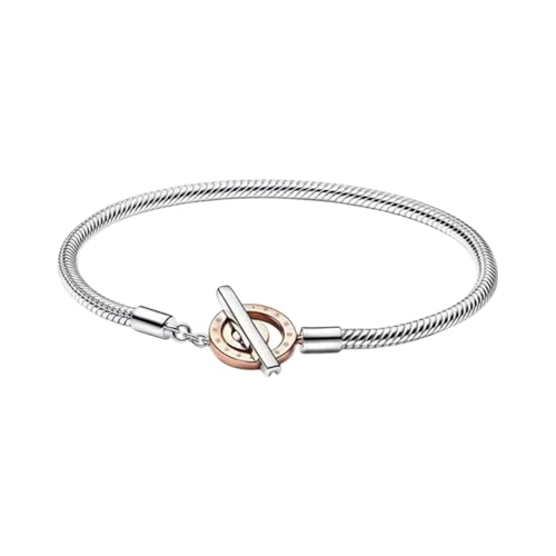 WRIWUINENRI 100% S925 Fine Heart-Shaped Snake Bone Bracelet, Suitable For Original DlY Bracelet And Women's Fashion Accessories