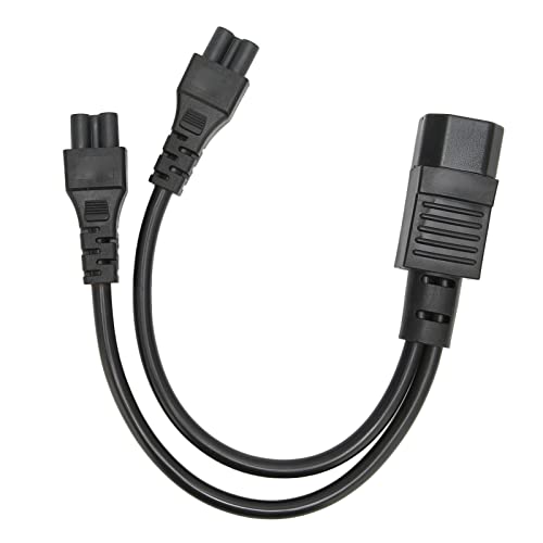 Generic Cable de Alimentación Divisor de 10 A y 250 V, Retardante de Llama, Cable de Alimentación para Computadora para Adaptador de Corriente para Computadora Portátil, Lámparas de