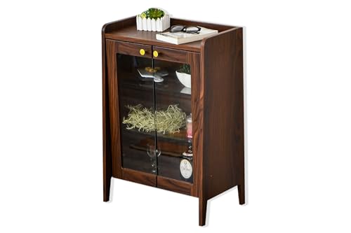 キャビネット ガラス扉 おしゃれ 木製 3段 幅60 ガラス 開き戸 コンパクト テレビ 完成品 サイドボード キャビネット ルーター収納