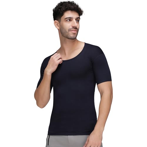 Image of Amul Comfy Men's Vest | Round Neck | Breathable Lightweight Innerwear | Moisture Wicking | Soft Feel | Pack of 2 | Color May Vary