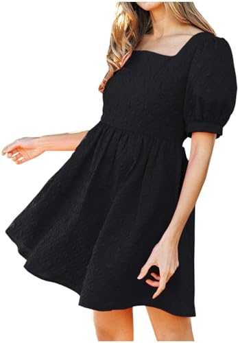 ワンピース celon puff sleeve silhouette dress celon puff sleeve silhouette dress 7 super flattering puff sleeve