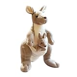 IXYHKB Canguro de Peluche, Lindo Peluche de 28 cm, Canguro para Madre e Hijo, Canguro de Peluche Esponjoso para Que los niños se abracen, jueguen y duerman