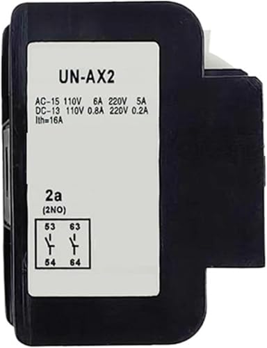 Bloc de contact auxiliaire UN-AX2 2NO module d'extension