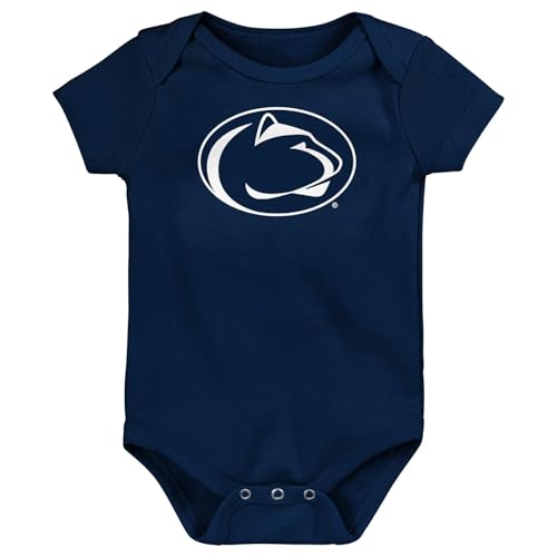 Image of Outerstuff NCAA Officially Licensed Newborn & Infants 0-24 Months Primary Logo Creeper Bodysuit Romper