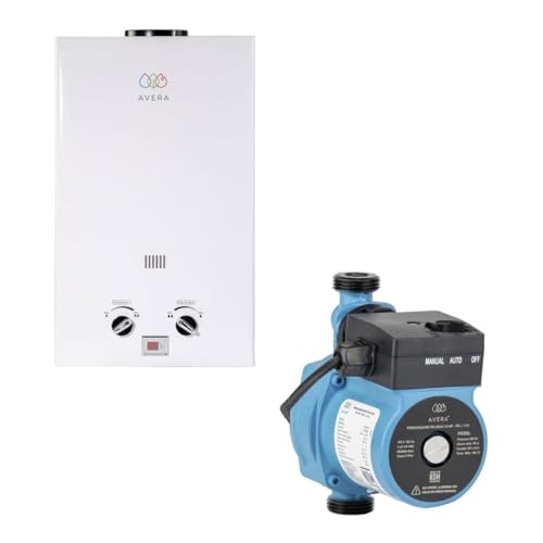La mejor selección de Calentador Avera , tabla con los diez mejores. 43 Combo Calentador de Agua Instantaneo para 2 Regaderas GAS LP C12L, Bomba Presurizadora de Agua Automatica y Manual, 1/4 HP, 1.5 A 2.5 SERVICIOS PR35L
