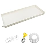 Bandeja Aire Acondicionado, Bandeja de Drenaje de Condensado con Tubo de Drenaje, Bandeja de Goteo Del Aire Acondicionado, Para Sistemas de Bomba de Calor de Aire Acondicionado Split de Interior (Siz