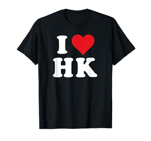 I Love HK Initials I Heart H.K. First Last Name H K T�V���c