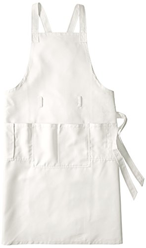 (カゼン)KAZEN 胸当てエプロン AMZ-APK494 AMZ-APK494 10 シロ(APK494-10) L