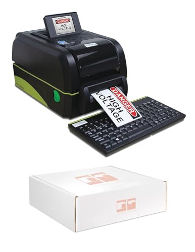 VnM4 PRO Safety Sign and Label maker with LCD screen and compact keyboard. Prints 1