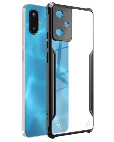 Image of Spazy Case Samsung Galaxy M06 5G / F06 5G Back Cover | Transparent Crystal Clear Hard PC Back Case with TPU Bumper, Drop Protection Case Cover for Samsung Galaxy M06 5G / F06 5G