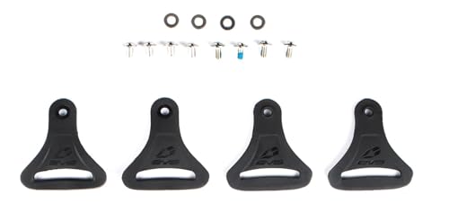 EVS Sports -Axis D-Rings Kit (2 Flush, 2 Swivel, Hardware) (KBRP-DR-PK)