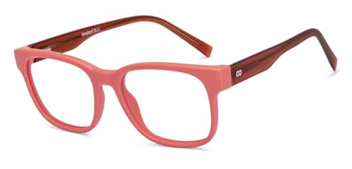 Image of LENSKART BLU | Zero Power Cut Computer Glasses | Anti Glare, Lightweight & Blocks Harmful Rays | UV Protection Specs | Full Rim Square | For Men & Women | Small | LB E16222