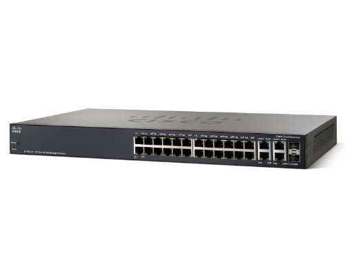 Cisco SF300-24 24-Port 10/100 Managed Switch with Gigabit Uplinks (SRW224G4-K9-NA) Cisco SF300-24 24-Port 10/100 Managed Switch with Gigabit Uplinks (SRW224G4-K9-NA)