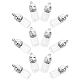 Convient aux liquides : ces flacons à vœux en verre transparent et résistant sont conçus pour contenir en toute sécurité des mélanges d'huiles essentielles, des parfums ou des messages à vœux sans risque de contamination. flacon flottant, flacon suspendu transparent