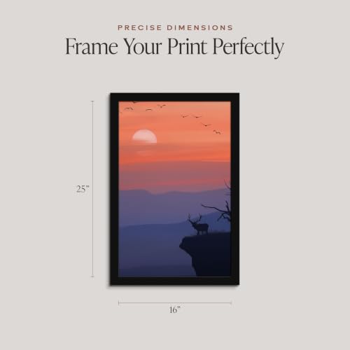 Image of Americanflat 16x25 Poster Frame - Engineered Wood - Black