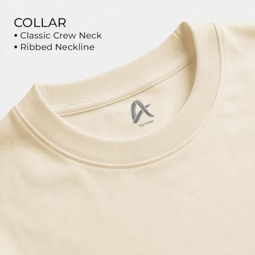 Image of Men's Cotton Crew Neck T-Shirt | 100% Cotton | Regular Fit | Soft & Breathable | Everyday Casual Wear