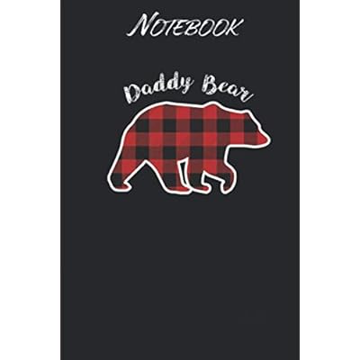 Daddy BEAR Men Red Plaid Christmas Pajama Family Dad Gift: Notebook Gift - 114 Pages - 6x9 Inches: Black Soft Cover