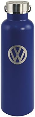 BRISA VW Collection - Volkswagen Botella aislante de acero inoxidable con logotipo de VW y texto 735 ml (Logotipo de VW/Azul)