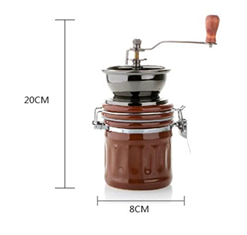 SXLCKJ Manuelle Kaffeemühlen Manuelle Kaffeemühlen Keramik-Handmühle Kleine Haushaltsmühle Hand C (Crusher) – Bild 7