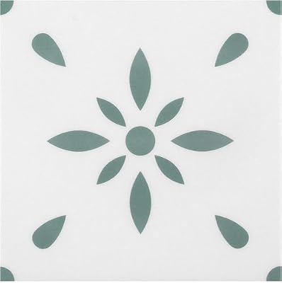 Peel & Stick Floor Tile Stickers Self Adhesive Backsplash Vinyl Flooring for Kitchen Bathroom Laundry Shower Decor and More, Waterproof, 8x8 inches, 10 Pack (Light Green)