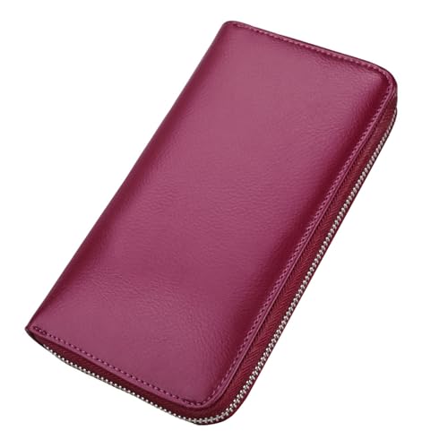 Women Wallets Leather Credit Card Holder For Women Pocket Organizer Purse RFID Multi Carrier Big Lots Card Case (purple)